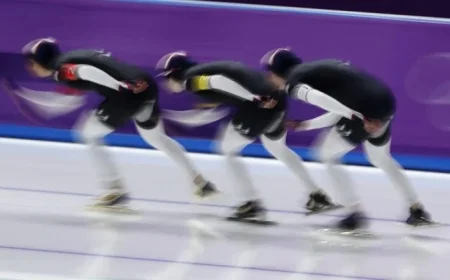 U.S. Olympic Speed Skaters Revolutionize Team Event with NASCAR Bump Drafting