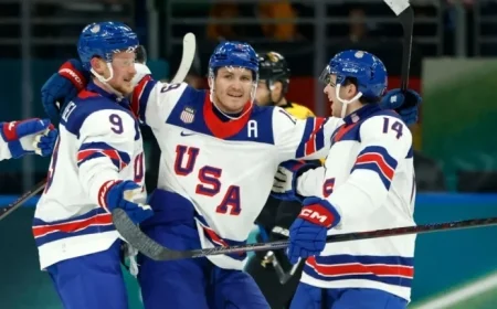 Team USA Men’s Hockey Advances After Olympic Group Play Sweep