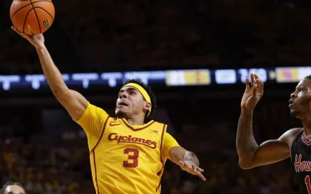 Iowa State Secures Home Victory, Defeating No. 2 Houston