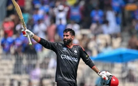 Samra Scores 110 for Canada Against New Zealand in T20 World Cup