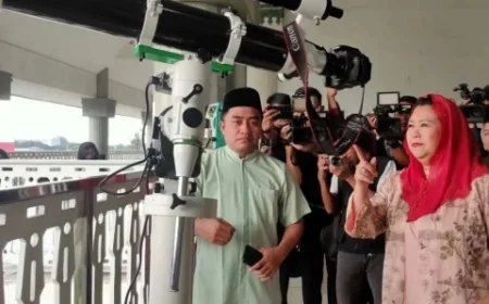 Moon Sighting at KH Hasyim Asy’ari Grand Mosque Jakarta Yet Unseen