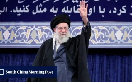 Iran Launches Missiles, Khamenei Threatens US Warship Amid Nuclear Talks
