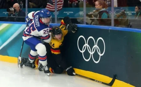 Olympic Hockey Arena Upgrades to Lighter Boards Following Player Input