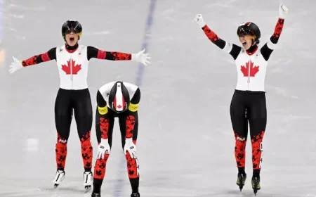 Canada Battles Netherlands for Team-Pursuit Speed Skating Gold