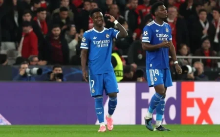Madrid-Benfica Match Stopped Amid Vinicius’s Racism Allegation Against Opponent