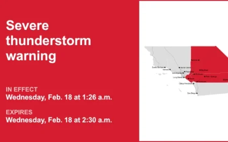Severe Winds and Thunderstorms Expected Wednesday in Orange County, Gusts Up to 60 mph