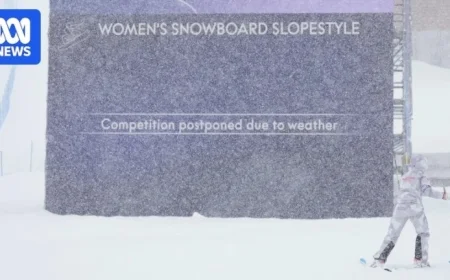 Heavy Snow Delays Olympic Final for Australian Teen