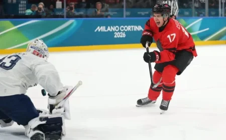 Celebrini Shines at Olympics, Rising as a Celebrity