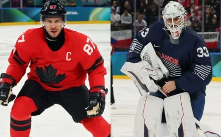 Crosby Gifts Goalie Stick to Team France After 2026 Olympic Match