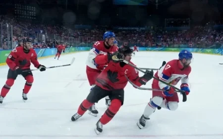Canada’s Sidney Crosby Leaves Czechia Quarterfinal Due to Injury