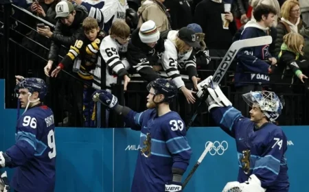 Finland Faces Switzerland in Olympic Men’s Hockey Quarterfinal Showdown