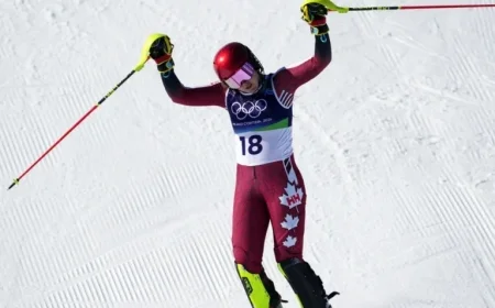 Shiffrin Leads First Slalom Run; St-Germain Places 18th