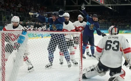 Lehkonen’s OT Goal Powers Finland’s Comeback Win over Switzerland in Olympics