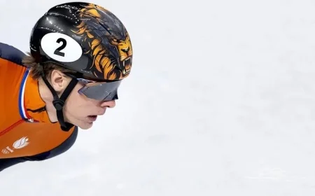 Van ‘t Wout Reaches 500m Semi-Final at Short Track Championships