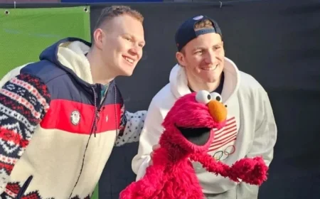 Elmo Interviews Tkachuk Brothers at 2026 Olympic Games