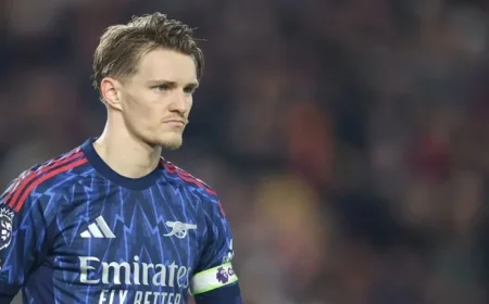 Martin Odegaard Absence Explained in Arsenal vs. Wolves Match