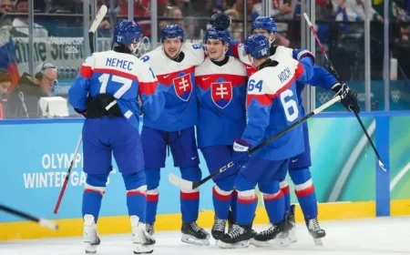 Slovakia Advances in Olympic Hockey, Defeats Germany to Play for Medal