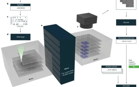 Laser Engraving in Glass Enhances Fast, Dense Archival Data Storage