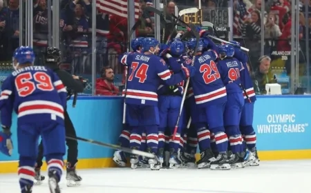 Quinn Hughes’ OT Goal Propels U.S. to Olympic Hockey Semifinals