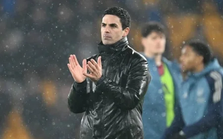 Arteta Reflects on Challenging Night at Molineux in Interview