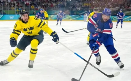 Team USA Men’s Hockey Advances to Olympic Medal Round After Sweden Victory