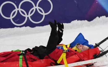 Canadian Freeskier Cassie Sharpe Stretchered Off Halfpipe After Qualifying Crash