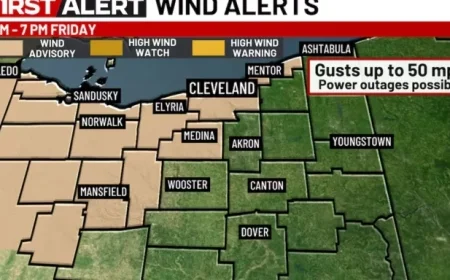 Friday Forecast: Windy Conditions Follow Morning Rain on 19 First Alert Day