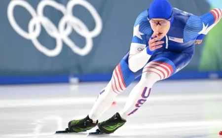 U.S. Speedskater Clinches Silver, Secures Third Olympic Medal