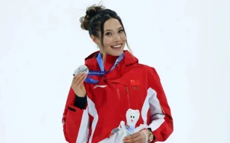 Eileen Gu Criticizes Reporter for ‘Ridiculous’ Take on Silver Medals