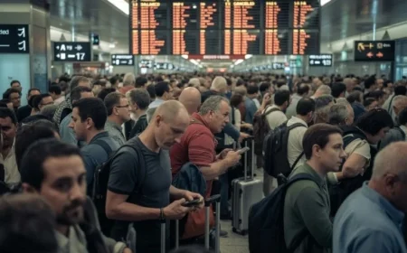 Travel Chaos in Spain: Hundreds Stranded as 460 Flights Delayed, 15 Cancelled