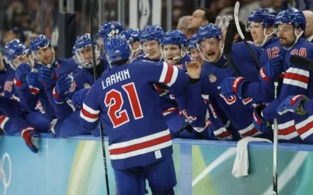 USA Faces Slovakia in Olympic Men’s Hockey Semifinal Showdown