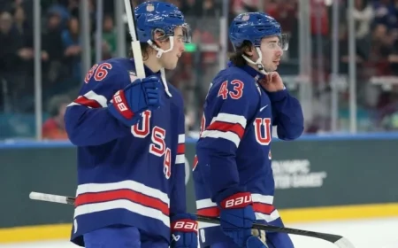 Women’s Hockey Gold Medal Inspires Hughes and Men’s Team Before Semis