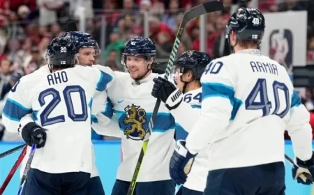 Canada Faces Tough Test: Trails Finland 1-0 in Olympic Men’s Hockey Without Crosby