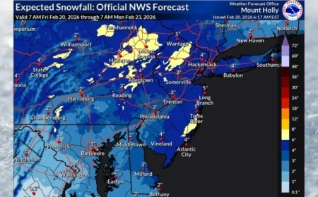 Snowstorm to Hit N.J. This Weekend: Up to 6 Inches Expected