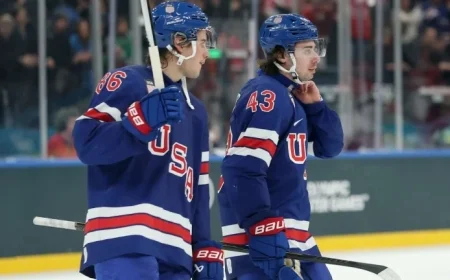 Women’s Hockey Gold Inspires Hughes and Men’s Team Before Semis