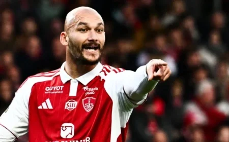 Ludovic Ajorque’s Goal Stuns OM in Brest Clash