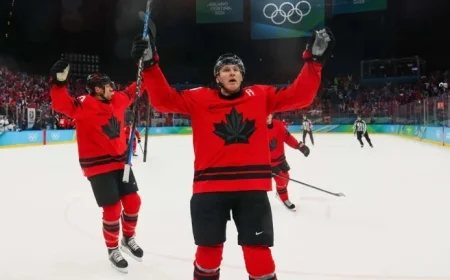 MacKinnon Propels Canada Past Finland to Gold Medal Game