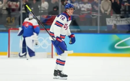 Tage Thompson Exits Due to Injury in US Hockey Olympic Semifinal
