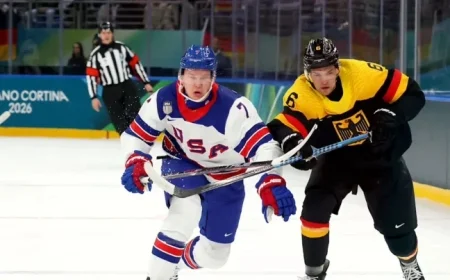 Brady Tkachuk Leads USA with Unmatched Will and Skill in Olympic Hockey
