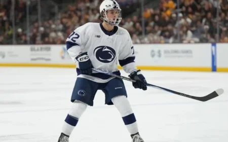 Gavin McKenna Breaks Penn State Record with Eight Points Against Ohio State