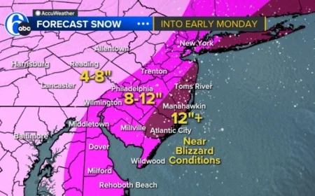 Philadelphia, New Jersey, Delaware Snow Forecast: Weekend Live Updates
