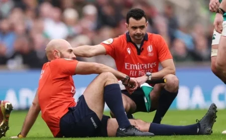 Referee Injured in Freak Incident During England vs Ireland Six Nations Match