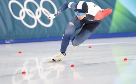 Speed Skater Refocuses on Main Event After Surprise Warmup