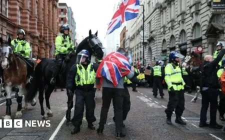 Britain First March Sparks Arrests During Counter-Protests