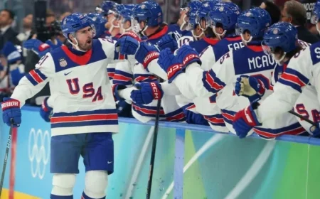 Larkin Leads Team USA into Olympic Gold Showdown with Canada