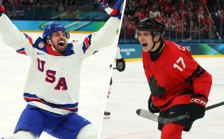 USA vs Canada Men’s Hockey Gold Medal Game Set for Sunday Morning in North America