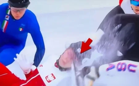 Olympic Skater Suffers Gruesome Facial Injury in Winter Games Race