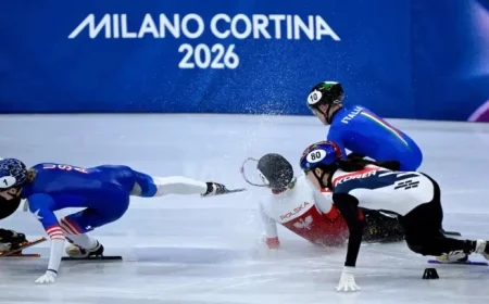 Figure Skater Struck in Face by Blade