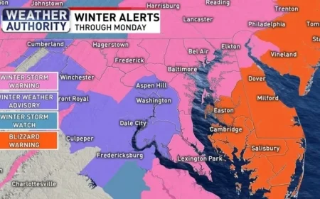 Winter Storm Warning: Maryland Faces Sunday Afternoon Impact