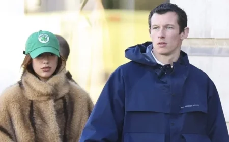 Dua Lipa and Fiancé Callum Turner Bundle Up in Paris Outing
